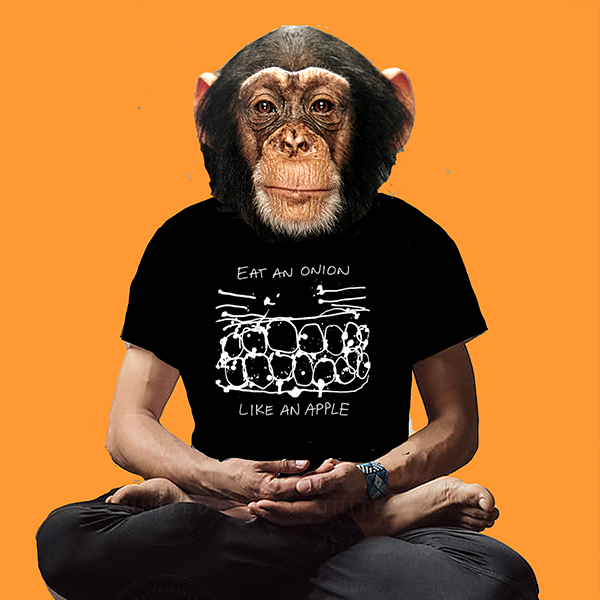 chimp
                man onion shirt