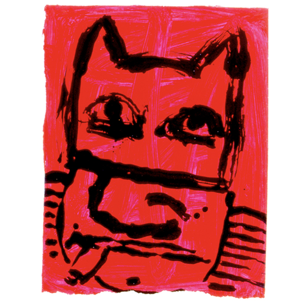 red rational emotive fat batman
        smoking a cigarette